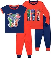 [PJ Masks] Boys Catboy Gekko Owlette Pyjamas Pack of 2 Snuggle Fit