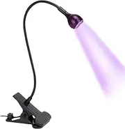 Gooseneck UV Lamp - Gooseneck LED Nail Light for Gel Nails, Clamp on Nail Lamp,Small USB Portable Manicure Dryer Nail Accessories for Home Salon, Fast and Even Curing