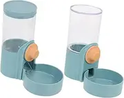 VERDANVERSE 2Pcs Automatic Pet Feeder and Water Dispenser for Cats and Dogs Gravity Design Easy to Clean for Rabbit and Animals Convenient Hanging Setup