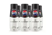 SodaStream Pepsi Max Syrup Mix No Sugar 440mL Pack 6 BULK