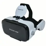 SHARPER VIEW VIRTUAL REALITY WIRELESS ADJUSTABLE HEADSET STEREO HEADPHONES WHITE