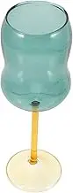 CONGARTENO Borosilicate Glass Goblet Heat Resistant Decorative Wine Cup for Home Use for Parties and Festivals Wine Accessories for Storing Whiskey and Beverages