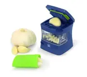 Kitchen Garlic Press Crusher Slicer Mincer with Storage Container