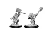 Magic the Gathering Miniatures: Dwarf Fighter & Dwarf Cleric
