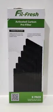 6 Pack Air Purifier Carbon Pre-Filter Compatable W/ HAP242 HAP2400 HAP9240