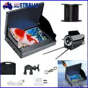 15-50M Underwater Fishing Camera 4.3" Monitor Fish Finder 8 LED IR Night Vision