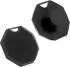2Pack Silicone Body Scrubber Exfoliating Brush & Scalp Cleaning Brush