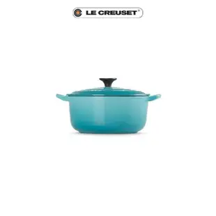 【Le Creuset】琺瑯鑄鐵鍋圓鍋 18cm(加勒比海藍)