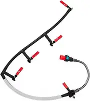 POEXIR Injector Fuel Return Leak Off Pipe BK2Q9K022AF Fuel Injector Leak Off Return PipeCompatible with Tourneo Custom Transit Boxer 2.2 HDI Replacement, for 9801197080 Car Fuel Return Hose