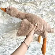 Small Goose Stuffed Animal，20 Inch Goose Plush Pillow Toy, Cute Goose Stuffed Animal Duck Plush Pillow