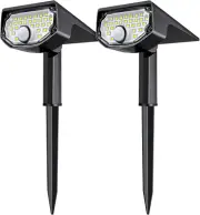 Aloftsun Solar Motion Sensor Lights - 30 LED Waterproof Spotlights, 2 Pack