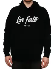 Killer Speed Co. | Live Faster Pullover Hoodie - Black