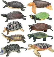 ONEST 10 Pieces Plastic Turtles Sea Turtle Figurines Fake Ocean Tortoises for Birthday Party Gifts Home Decorations