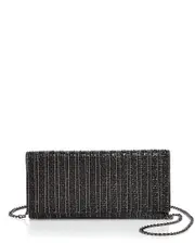 Aqua Megan Crystal Beaded Clutch - Exclusive