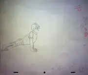 The Pebbles and Bamm-Bamm Show 1971 Production Hand Drawn BAMM-BAMM Pencil