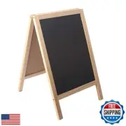 BangQiao Freestanding Wooden A Frame Double Sided Chalkboard for Tabletop Men