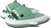 [GEMWONDER] Boys Girl Cloud Shark Slides Non-Slip Novelty Open Toe Sandals Extremely Comfy Cushioned Thick Sole Cute Cartoon Shower Slippers Indoor & Outdoor