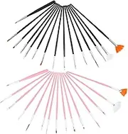 Hohopeti 30Pcs Food Paint Brush Versatile Cake Decorating Tools for Pastry Chefs Includes Various Shapes for Icing Fondant and Chocolate Decoration Easy to Clean and