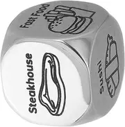 MOKKHNB Creative Food Decision Dice Portable Meal Selector for Romantic Dates Special Occasions Fun Dining Experiences for Anniversaries Unique Ideas