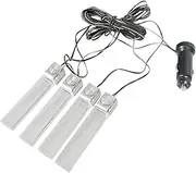 Car LED Atmosphere Window Lights - LED Car Ambient Light 2 Colors,4 in 1 Auto Accessories DC 12V Car Strip Light Under Dash Lighting Kit for Car Home Bedroom Decor