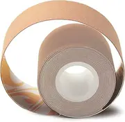 NEATS Boob Tape, Hypoallergenic Boobytape for Breast Lift, Seamless Strapless Bra Lift for Chest, Body, Dress, Tops - Lifting Tape for Women with Nipple Cover & Fashion Tapes Included Peach