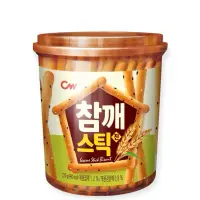 在飛比找蝦皮購物優惠-韓國 Cw 芝麻棒餅乾 罐裝芝麻棒 特大包裝 韓國餅乾 22