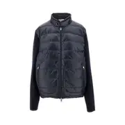 [MONCLER] MONCLER Wool and padded nylon full-zip cardigan Man S S Blue