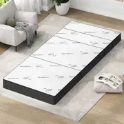 STARRY EUCALYPT Folding Mattress Mesh Bamboo Fabric King Single 90x200cm