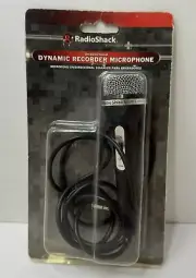 RadioShack 33-3019 Unidirectional Dynamic Recorder Microphone ~ 4 Foot Cord