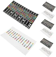 SAFIGLE Guitar Learning Stickers 10pcs Note Stickers Useful Guitar Fretboard Bright Easy to Use Decals