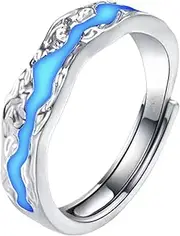 [Generic] Couples Promise Rings - Adjustable Matching Couple Rings,Promise Rings, Engagement Rings, Romantic His and Hers Rings for Couples