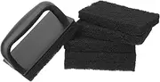 Grill Brush and Scraper Set BBQ Grill Grate Cleaner Practical Sponge Brush for Oil Cleaning Compact and Easy to Store