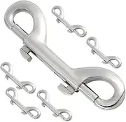 KICHOUSE Dog Leash Snap Hooks Double-Ended Metal Buckles Pet Leash Connectors for Ropes Straps