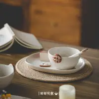 在飛比找蝦皮購物優惠-立體小麵包造型陶瓷餐碗盤🍴 小眾質感餐碗 景德鎮創意手作 餐