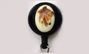 COLLIE DOG Retractable Reel ID Badge Holder Keychain Security Card FREE SHIP