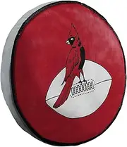NORTHWEST NFL Arizona Cardinals Vintage Grey Round Travel Cloud Pillow, 15 inches, Team Colors