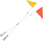 Anneome Secure Bike Flagpole Kit for Safety Flags Fiberglass Construction for Hunting Tours and Outdoor Activities