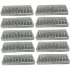 555, 6.3V .25A T3-1/4, Small Wedge Base Lamp Light Bulb - Clear - Box of 100