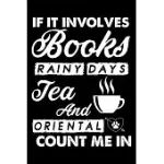 IF IT INVOLVES BOOKS RAINY DAYS TEA AND ORIENTAL COUNT ME IN: CUTE ORIENTAL RULED NOTEBOOK, GREAT ACCESSORIES & GIFT IDEA FOR ORIENTAL OWNER & LOVER.D