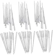 PERSELOSO Vintage Sewing Machine Needles Set 60pcs Self-Threading Long Universal Heavy Duty Sewing Equipment
