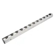 (12 Holes)Stainless Steel Wine Rack Wall Mounted Kitchen Home Bar Holder US