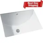 White Ceramic Undermount Porcelain Bathroom Sink, Vanity Sink, American Standard
