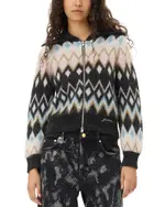 Ganni Multicolor Fine Brushed Cardigan
