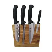 Mercer Culinary Millenia Knife Set & Magnetic Board 5pcs- Bread, Chefs, Paring