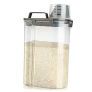 Rice Airtight Storage Container, 3 to 5Lbs Cereal Dry Food Flour Bin, Pet Dog