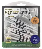 Champ 86505 Zarma Flytee My Hite 3-1/4" Combo Pack White with Black Stripes G...