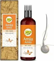 Crysalis Amla Hair Oil with Comb Applicator for Head Massage Nourishes Hair Follicles Adds Shine and Lustre to Hair Strengthens hair Promotes strong and healthy Hair Anti dandruff For all hair types