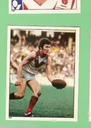 1983 SCANLENS VFL STICKER - #154 GREG SMITH, SYDNEY SWANS