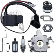 XXUMKL Fit for S-t-i-h-l 017 018 MS170 MS180 Chainsaw Replace 1130 120 0603 C1Q S57B Carburetor Ignition Coil Kit