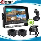 7" AHD Monitor Car 4PIN Reversing Camera 2x10m Kit DVR 1080P 12-24V Splitscreen